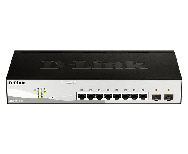D-Link 10-Port Gigabit Smart Managed Switch with 2 SFP ports