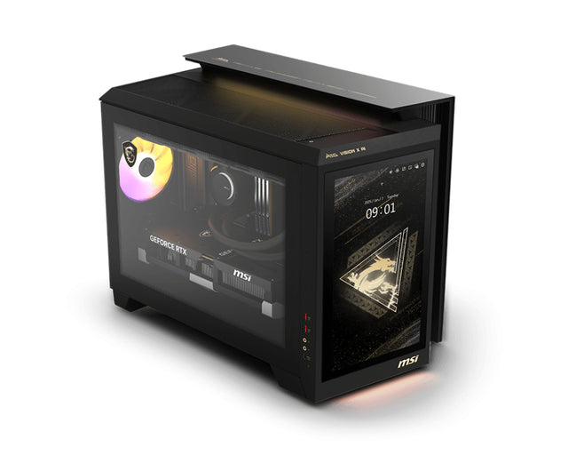 MSI MEG VISION X AI 2NVV9-043US PC Intel Core Ultra 9 285K 64 GB DDR5-SDRAM 2 TB SSD NVIDIA GeForce RTX 5080 Windows 11 Pro Desktop Black