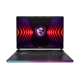 MSI Raider GE68 HX 14VGG-287US Intel® Core™ i9 i9-14900HX Laptop 40.6 cm (16") Full HD+ 32 GB DDR5-SDRAM 1 TB SSD NVIDIA GeForce RTX 4070 Wi-Fi 7 (802.11be) Windows 11 Home Black