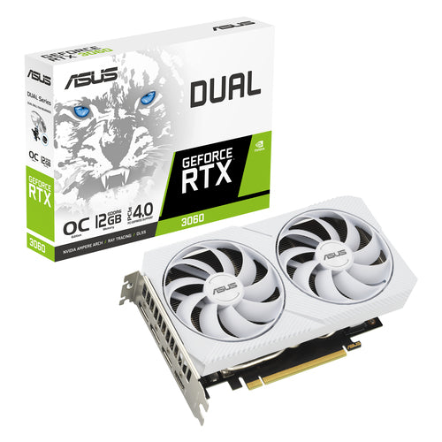 ASUS DUAL-RTX3060-O12G-WHITE graphics card NVIDIA GeForce RTX 3060 12 GB GDDR6