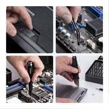 StarTech.com 40-Piece Computer Repair Toolkit for Laptop/PC/Electronics/Phone, 30-Bit Precision Screwdriver Set, Removable Lid with Magnetic Pad, Prying Tools