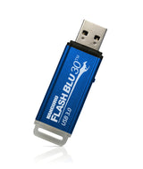 iStorage Kanguru FlashBlu30 SuperSpeed USB3.0 64GB |Secure Flash Drive| Physical Write Protect Switch | Windows “Ready Boost” compatible