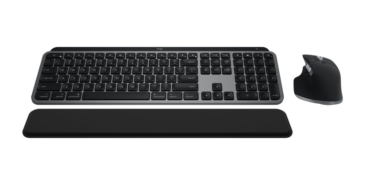 Logitech MX Keys S Combo for Mac keyboard Mouse included Home/Office RF Wireless + Bluetooth QWERTY US English Grey