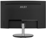 MSI Pro MP241CA 23.6 Inch Curved Monitor, 1500R, Full HD (1920 x 1080), 75Hz, VA, 4ms, FreeSync, HDMI, DiplayPort, Built-in Speakers, Anti-Glare, Anti-Flicker, Less Blue light, TÜV Certified, VESA, Kensington, Black
