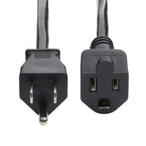 StarTech.com 10ft (3m) Power Extension Cord, NEMA 5-15P to NEMA 5-15R AC Power Cable, 10A 125V, 18AWG, Outlet Extension Power Cable, AC Power Cord, TAA Compliant, UL Listed