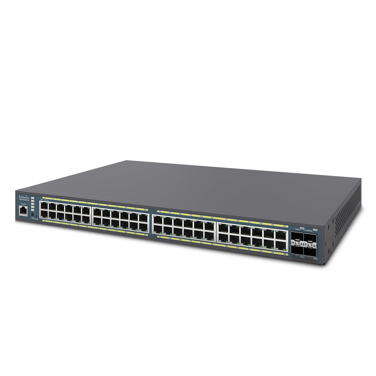 EnGenius Switch 48-port GbE PoE.af/at(+) 410W 4xSFP L2 19i