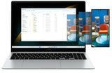 Samsung Galaxy Book4 Pro NP944XGK-KS2CA laptop Intel Core Ultra 5 125H 35.6 cm (14") Touchscreen WQXGA+ 16 GB LPDDR5x-SDRAM 512 GB SSD Wi-Fi 6E (802.11ax) Windows 11 Pro Silver