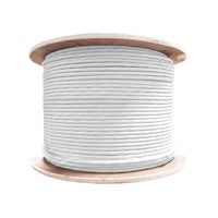 CAT6A, FT6/Plenum 23AWG SOL 10Gig White 1000' Reel