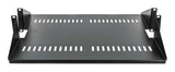 Intellinet 19" Double-Sided Cantilever Shelf, 2U, Double-Sided Shelf for 19" Rack, Max 25kg, Black, Three Year Warranty