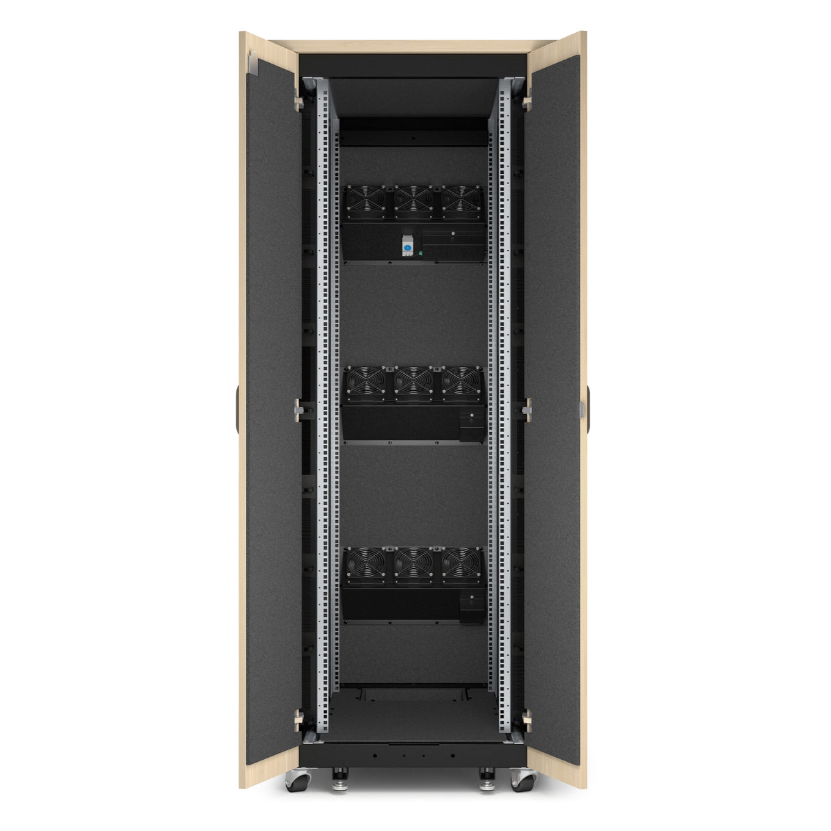 APC AR4038LA rack cabinet 38U Freestanding rack Black, Maple colour