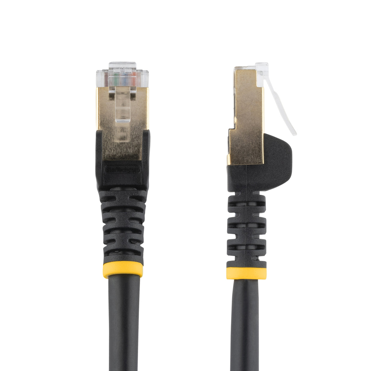 StarTech.com 15ft CAT6a Ethernet Cable - 10 Gigabit Shielded Snagless RJ45 100W PoE Patch Cord - 10GbE STP Network Cable w/Strain Relief - Black Individually Tested/Wiring is UL Certified/TIA