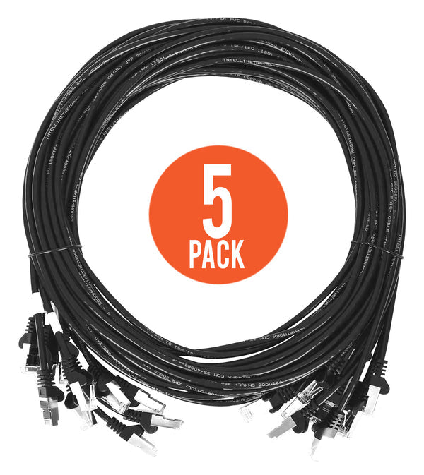 Intellinet 745055 networking cable Black 7.5 m Cat6 U/UTP (UTP)