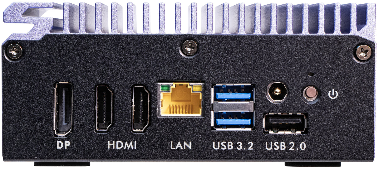 Shuttle Edge PC SPCEL12 , Intel Celeron J6412 , 2x HDMI, 1x DP, 2x 2.5G LAN, 1x DDR4, 1x Micro SD card reader, 1x Nano SIM slot, 3x USB, 2x M.2 (SATA), 12-20V, fanless, 24/7, incl. VESA mount
