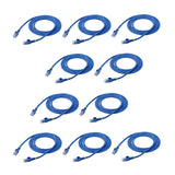 StarTech.com 6 ft. CAT6 Ethernet cable - 10 Pack - Blue CAT6 Patch Cord - Snagless RJ45 Connectors - 24 AWG Copper Wire – UTP Ethernet Cable