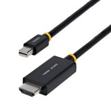 StarTech.com 2m (6ft) Mini DisplayPort to HDMI Adapter Cable, 4K 60Hz with HBR3/HDCP 2.3/DPCP, MDP to HDMI 2.0, Active Video Converter, Mini DisplayPort Desktop to HDMI Monitor