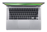 Acer Chromebook CB314-4HT-312G Intel Core i3 N-series i3-N305 35.6 cm (14") Touchscreen Full HD 8 GB LPDDR5-SDRAM 128 GB Flash Wi-Fi 6 (802.11ax) ChromeOS Silver
