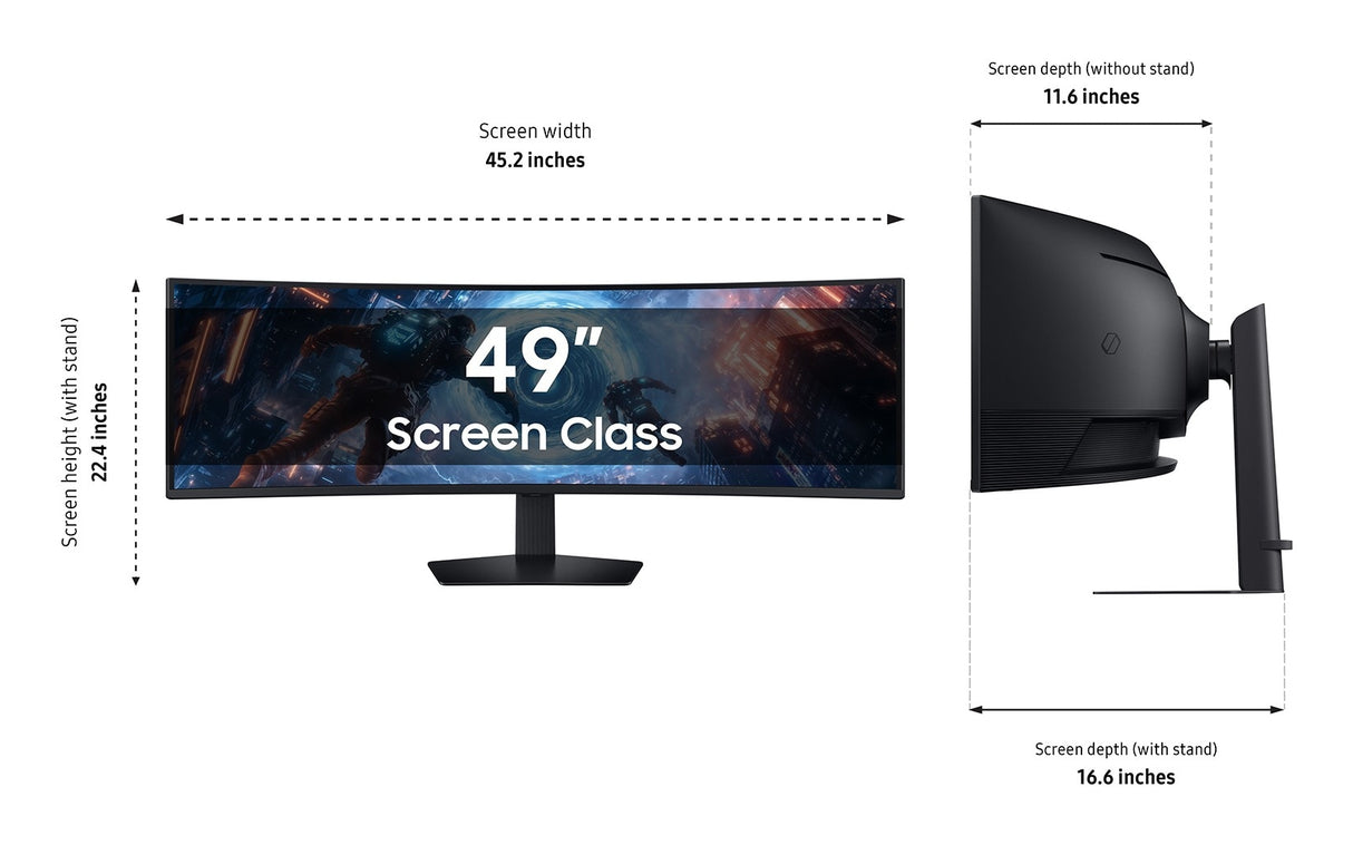 Samsung LS49FG910ENXZA computer monitor 124.5 cm (49") 5120 x 1440 pixels Dual QHD LCD Black