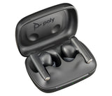 HP Poly Poly Voyager Free 60 UC Black Earbuds +BT700 USB-C Adapter +Basic Charge Case