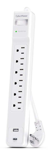 CyberPower 6 Outlet Surge Strip With USB