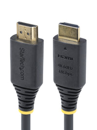 StarTech.com 8ft (2.4m) Premium Certified High Speed HDMI Cable, 4K 60Hz/1440p 144Hz, HDR10/HDCP 2.2/ARC, 18Gbps, UHD HDMI 2.0 Cord for TV/Monitor/Display, TPE Jacket