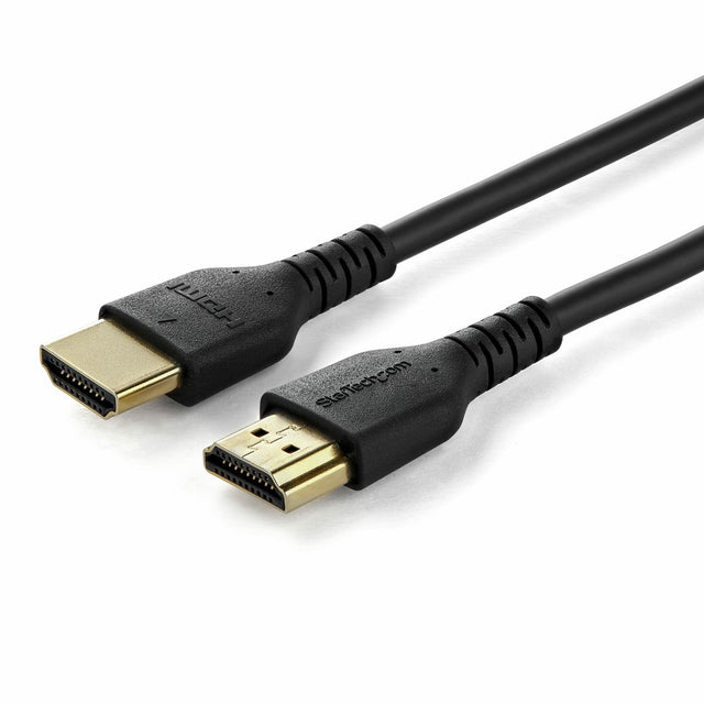 StarTech.com 5ft (1.5m) Slim HDMI Cable, Flexible Premium Certified HDMI 2.0 Cord with Ethernet, UHD 4K 60Hz HDR10, Durable Aramid Fiber Design with TPE Jacket