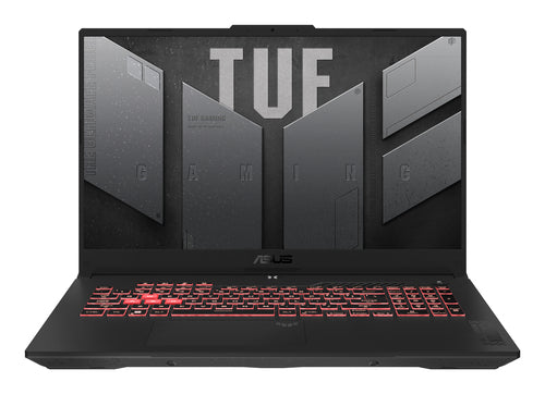 ASUS TUF Gaming A17 FA707NU-DS53-CA AMD Ryzen™ 5 7535HS Laptop 43.9 cm (17.3") Full HD 16 GB DDR5-SDRAM 512 GB SSD NVIDIA GeForce RTX 4050 Wi-Fi 6 (802.11ax) Windows 11 Home Black, Grey
