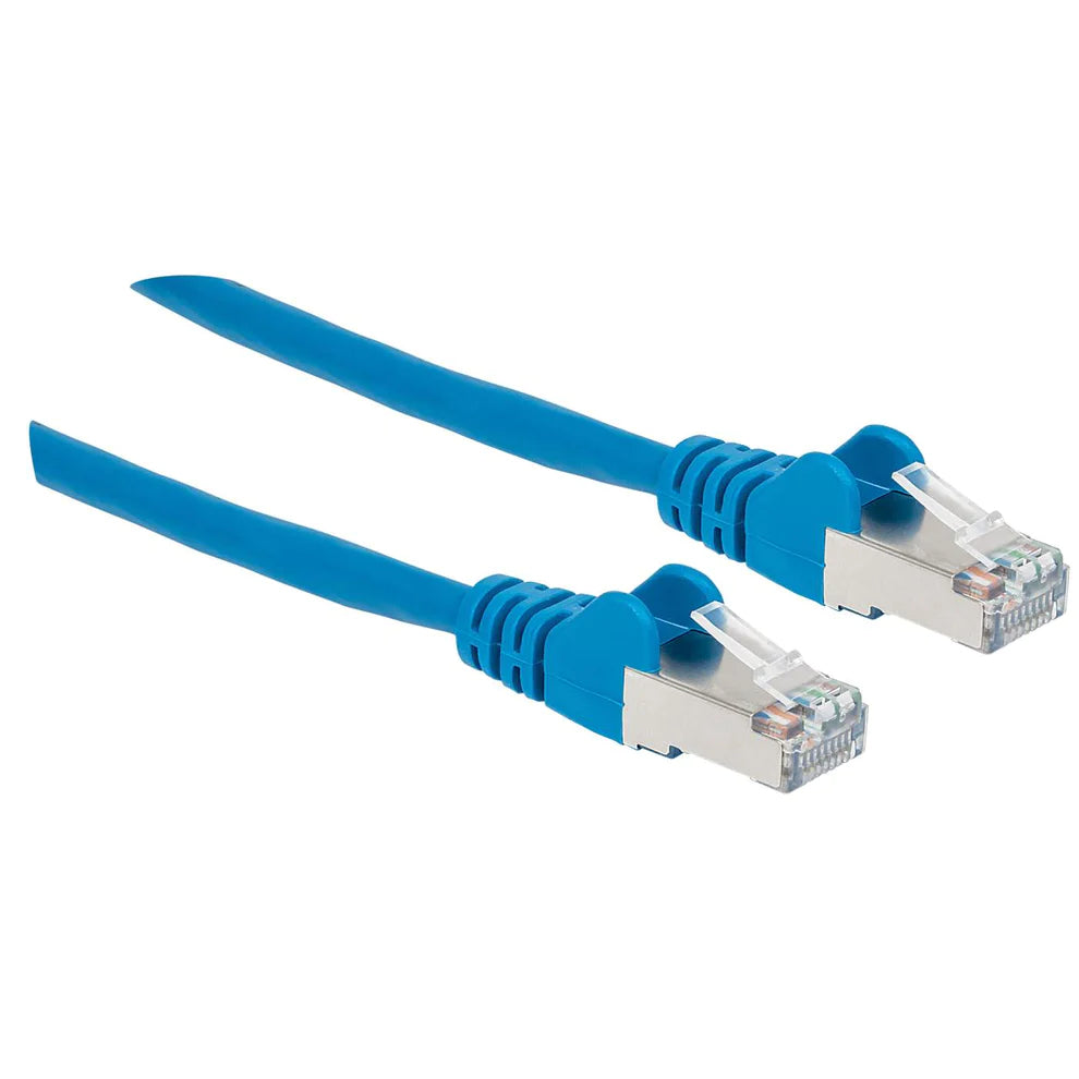 Intellinet IEC-C6AS-BL-100 networking cable Blue 30 m Cat6a S/FTP (S-STP)