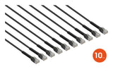Intellinet 745185 networking cable Black 1 m Cat6 U/UTP (UTP)