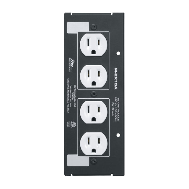 Middle Atlantic M-2X15A power distribution unit (PDU) 4 AC outlet(s) Black, White