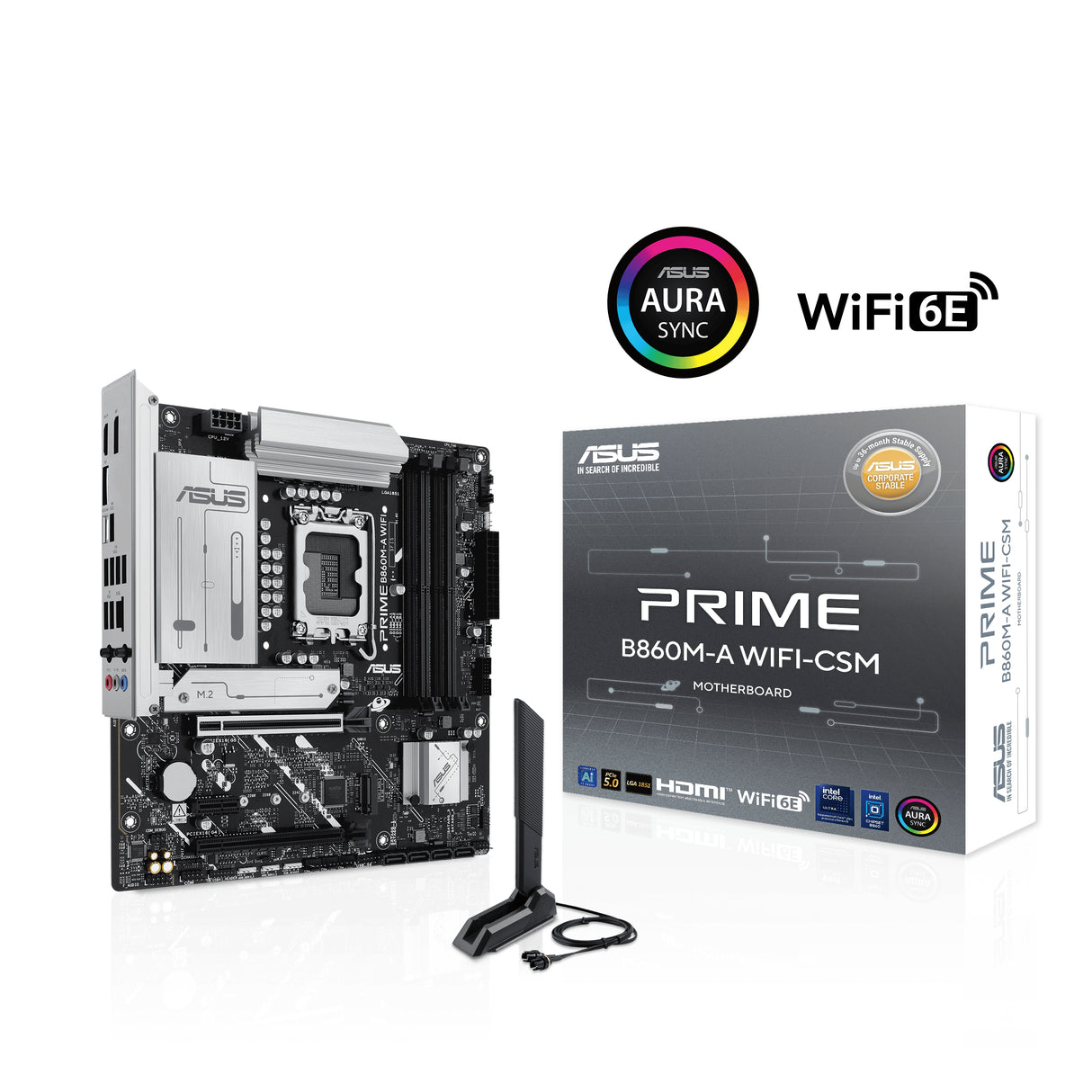 ASUS PRIME B860M-A WIFI-CSM motherboard Intel B860 LGA 1851 (Socket V1) micro ATX