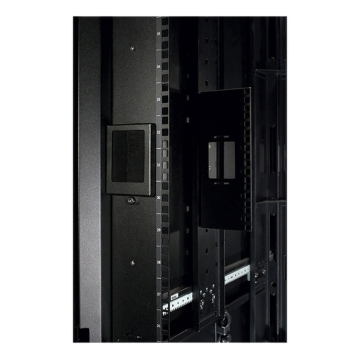 APC NetShelter Cable Management, Mounting Rail Brush Strips, Set of 6, for NetShelter SX 750 mm Wide, Black, 76 x 114 x 13 mm