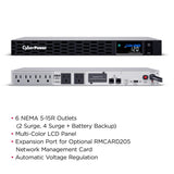 CyberPower PFC Sinewave uninterruptible power supply (UPS) Line-Interactive 1.5 kVA 900 W 6 AC outlet(s)