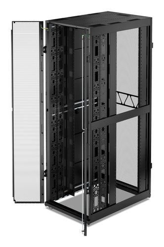 APC NetShelter SX, Server Rack Enclosure, Gen 2, 52U, 2436H x 750W x 1200D mm, with Sides, Black