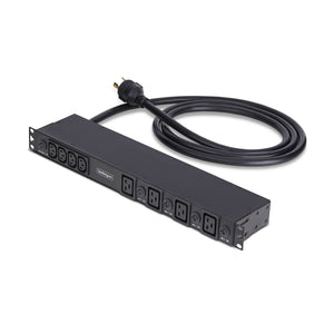 StarTech.com 20-Outlet Rackmount PDU, 1U Server Power Strip, 16x C13 + 4x C19, 8x Front and 12x Rear Outlets, NEMA L6-30P Wall Connection, 30A/240V, UL-Listed, TAA
