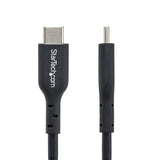 StarTech.com 10ft (3m) USB-C Charging Cable, Charge & Sync, 60W (3A) PD, USB 2.0 Laptop Charger Cable, TPE Jacket - Black USB C Charging Cord