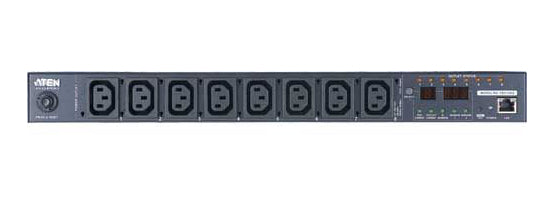 ATEN 1U 10A 8 Outlet Switched Bank Metered PDU + Free Eco PDU Manager Software