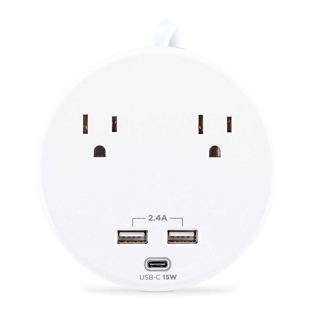 CyberPower P205UC surge protector White 2 AC outlet(s) 125 V 1.8 m