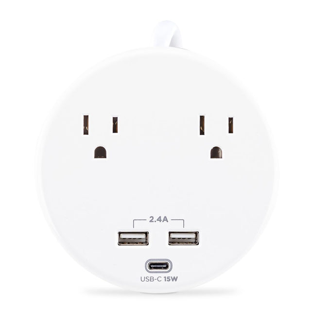 CyberPower P205UC surge protector White 2 AC outlet(s) 125 V 1.8 m
