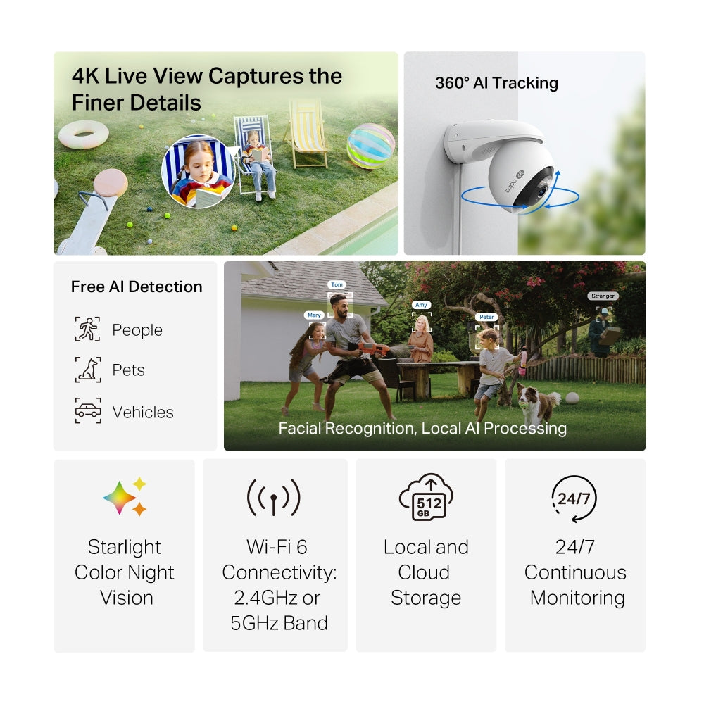 TP-Link Tapo Outdoor Pan/Tilt Security Wi-Fi Camera