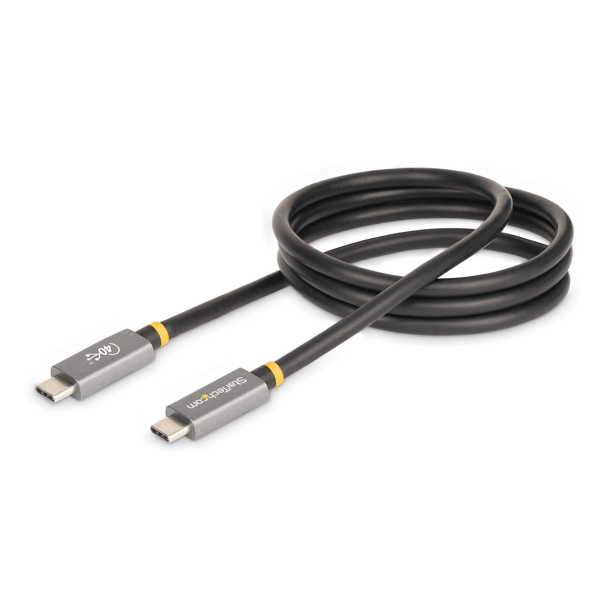 StarTech.com 3ft (1m) USB4 Cable 40Gbps, 100W (5A) Power Delivery, 8K 120Hz / 4K 240Hz DP Alt Mode, USB-IF Certified USB-C Cable - Thunderbolt Compatible