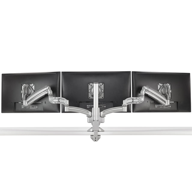 Chief KX Low-Profile Triple Monitor Arms, Column Desk Mount, Silver