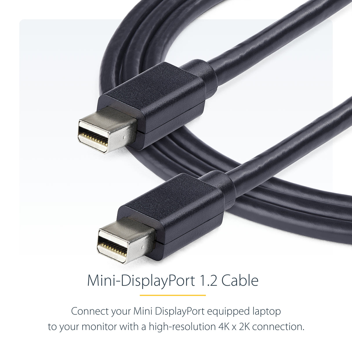 StarTech.com 6ft (2m) Mini DisplayPort Cable, 8K 60Hz HDR10, Ultra HD 4K 120Hz Video, mDP 1.4 Cable for Monitors Displays, Mini DisplayPort Cord - M/M