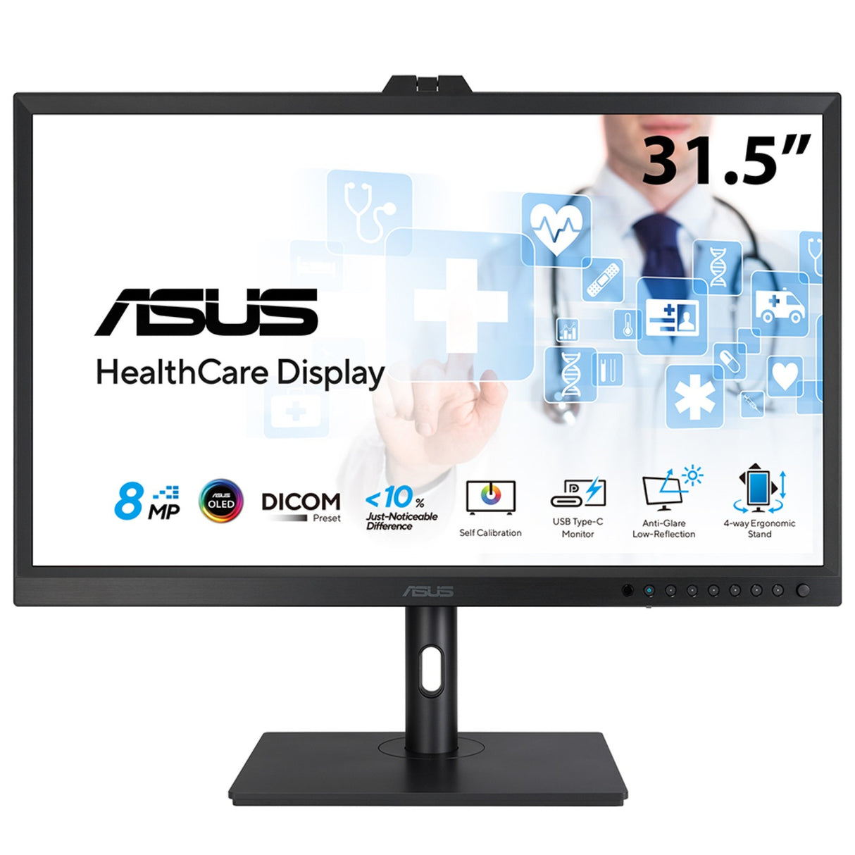 ASUS HA3281A computer monitor 80 cm (31.5") 3840 x 2160 pixels 4K Ultra HD LCD Black