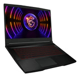MSI Gaming Thin GF63 12VE-063CA Intel® Core™ i5 i5-12450H Laptop 39.6 cm (15.6") Full HD 16 GB DDR4-SDRAM 512 GB SSD NVIDIA GeForce RTX 4050 Wi-Fi 6 (802.11ax) Windows 11 Home Black