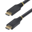 StarTech.com 15m (50ft) Active High Speed HDMI Cable with Gripping Connectors, 4K 60Hz/1440p 144Hz, HDR10/HDCP 2.2/ARC, 18Gbps, UHD HDMI Cord for TV/Monitor/Display, TPE Jacket