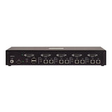 StarTech.com Secure 4-Port KVM Switch, DVI, NIAP 4.0 Desktop KVM for Keyboard / Mouse, Metal Housing, CAC Port, Made in the USA