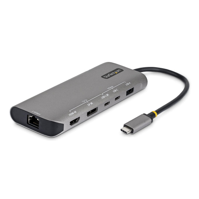StarTech.com USB4 Multiport Adapter, Driverless Dual-4K for macOS and Windows, 140W Power Delivery Charging, 3-Port 10Gbps Hub, 2.5GbE, Mini Dock