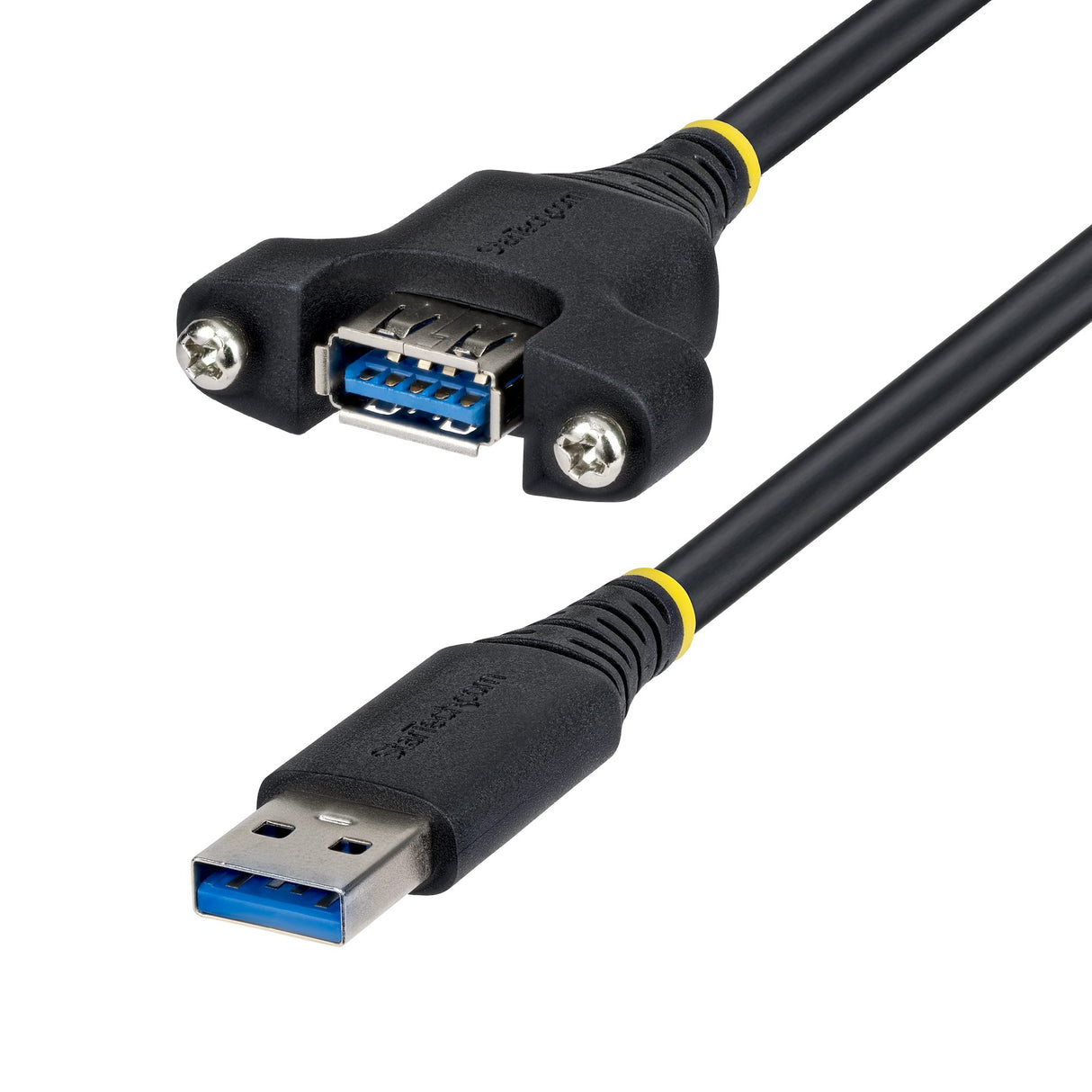 StarTech.com 2m Panel Mount USB Cable A to A, M/F, USB-A Male to Female Extension Cable, USB 5Gbps Panel Mount Adapter Cable
