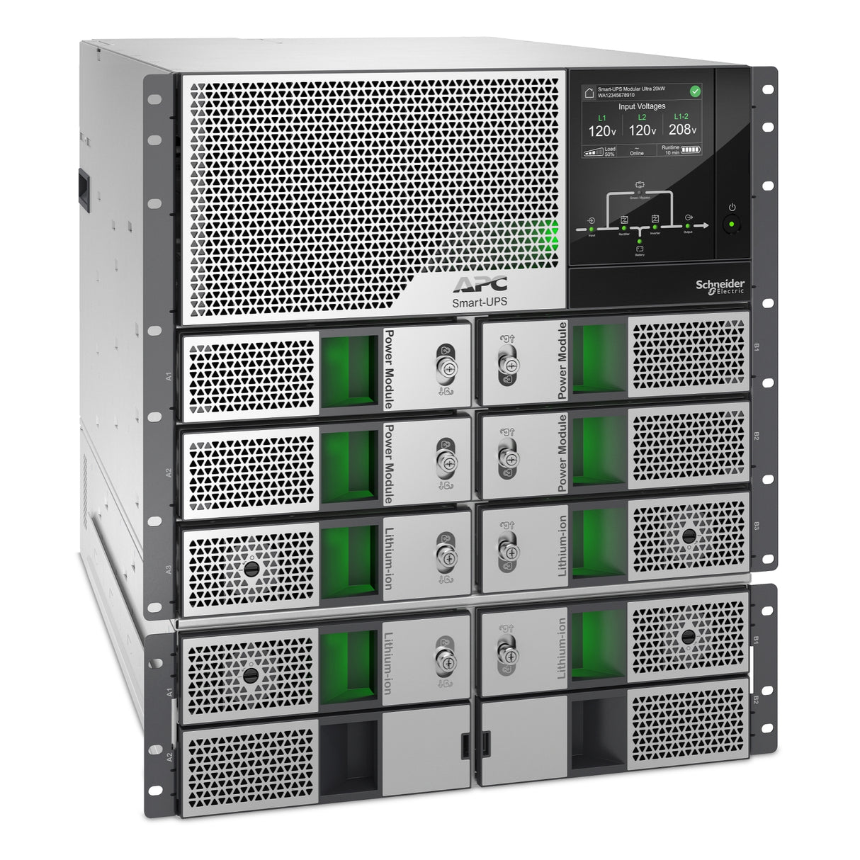 APC SRYL20K20RMXLT uninterruptible power supply (UPS) Double-conversion (Online) 20 kVA 20000 W