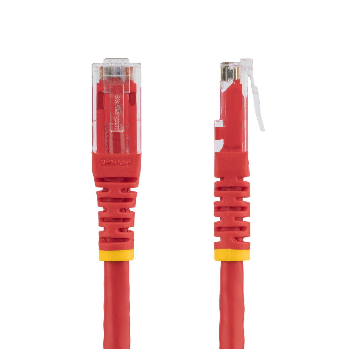 StarTech.com 3ft CAT6 Ethernet Cable - Red CAT 6 Gigabit Ethernet Wire -250MHz 100W PoE RJ45 UTP Molded Network/Patch Cord w/Strain Relief/ Individually Tested